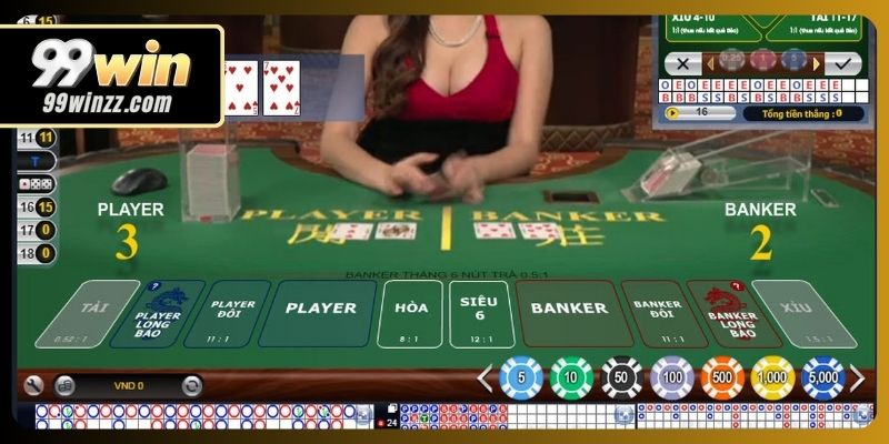 Baccarat trực tiếp sôi động, luật chơi đơn giản hấp dẫn