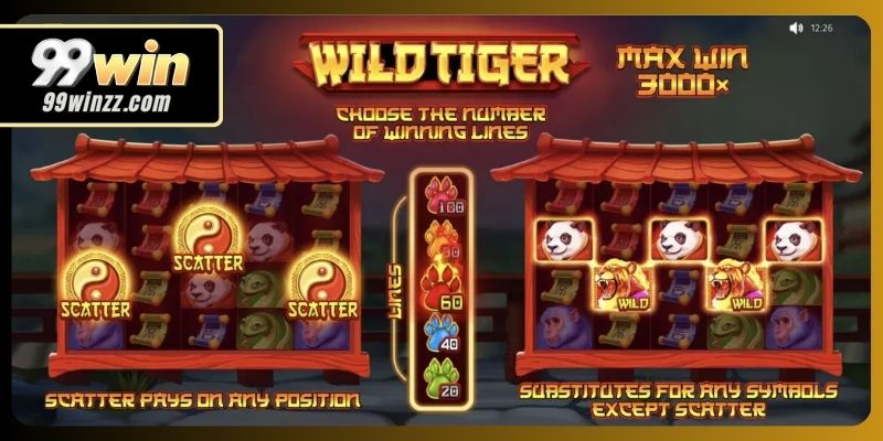 Bảng trả thưởng chi tiết, giúp dễ dàng nắm bắt luật chơi