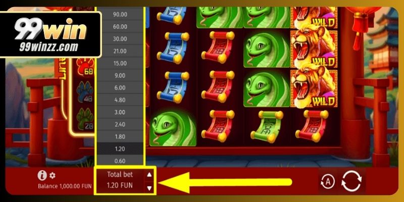 Wild Tiger Slot chủ đề hổ hoang dã mạnh mẽ, hình ảnh sống động cuốn hút.